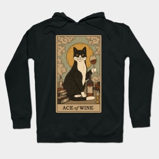 Ace of Wine - Cats Tarot Hoodie